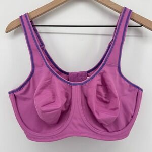 Wacoal 855170 Simone Sport Underwire Bra Purple 42D Full Coverage Unlined